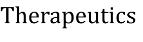 THERAPEUTICS